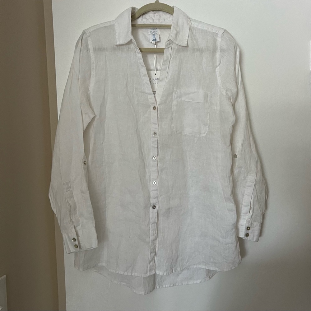 Oversized linen shirt (thrifted)